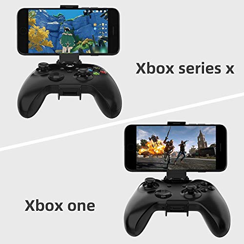 NBCP Xbox Series X Controller Mount טלפון, מחזיק טלפון מתקפל לסדרות Xbox S | X/Xbox One Constrals Wireless Clip Clip Ajustable